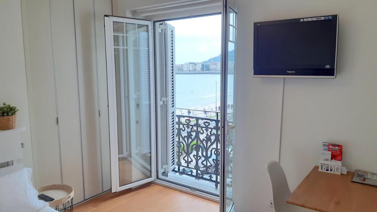 Seafront Luxury Studio - By Www,Sansebastianapartments,Es San Sebastian Bagian luar foto